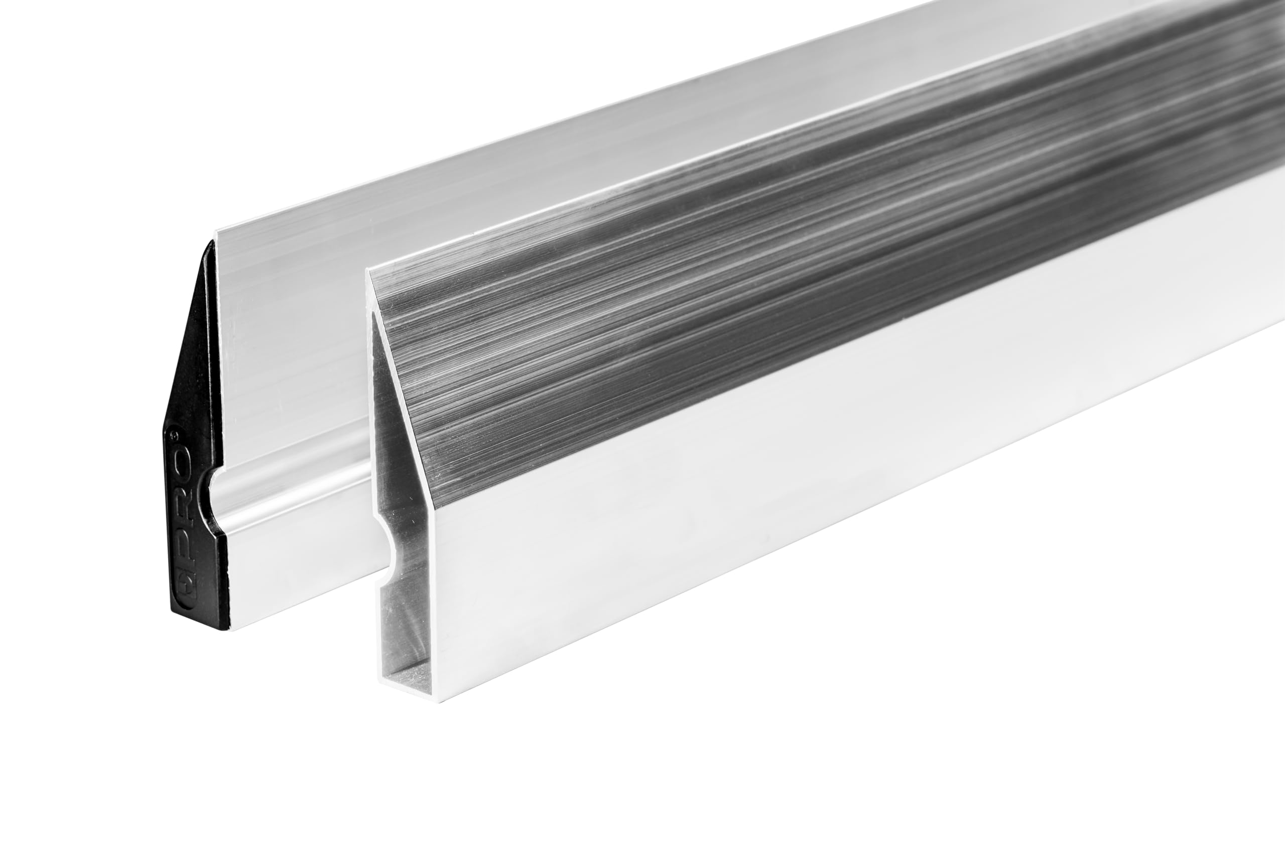 PRO Righello trapezoidale in alluminio - Alluminio di alta qualità - Spessore profilo 1,5 mm, peso 0,84 kg/m - Impugnatura ergonomica - Grigio - 150cm