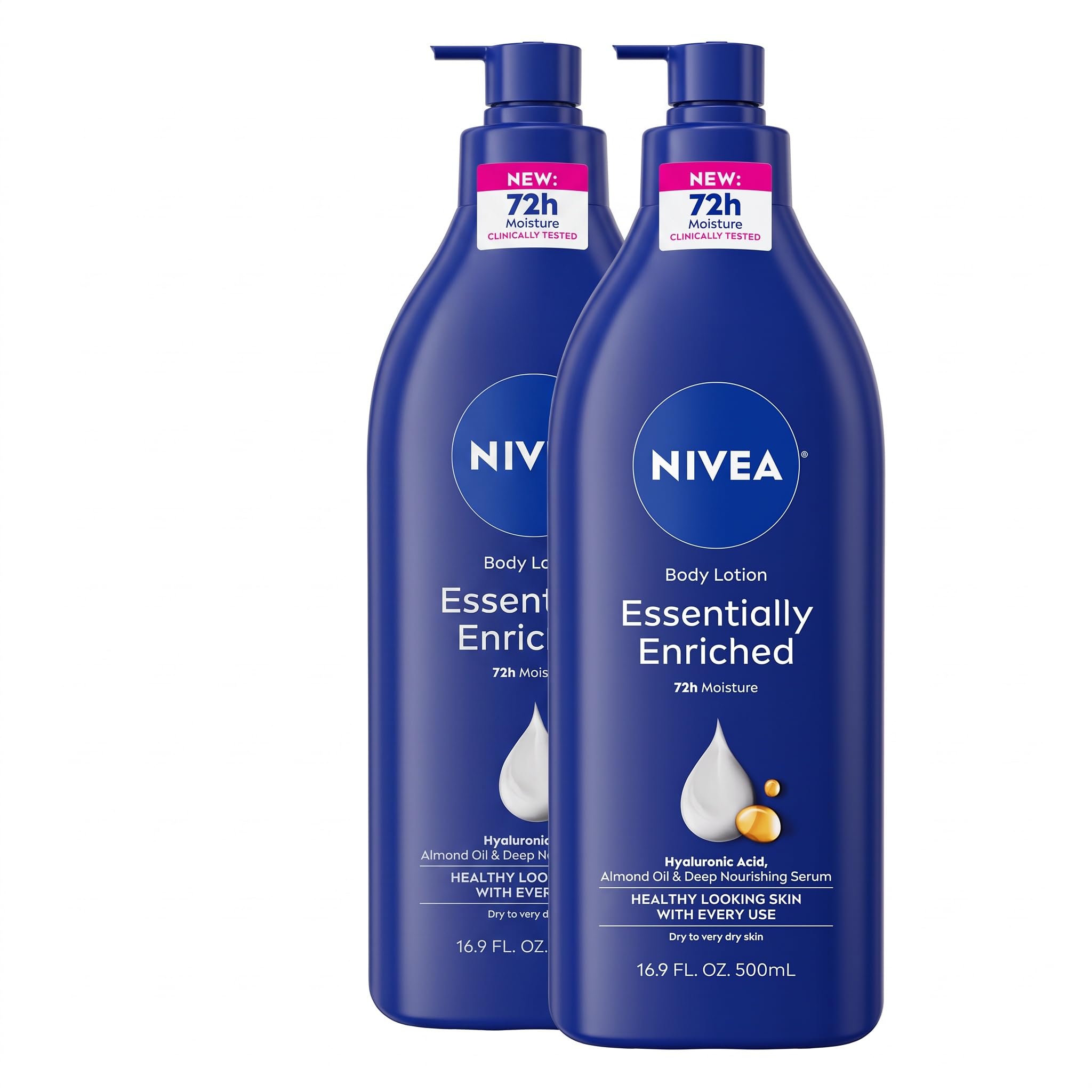 NIVEA Body Lotion Value Pack - 72 Hour Moisture -12