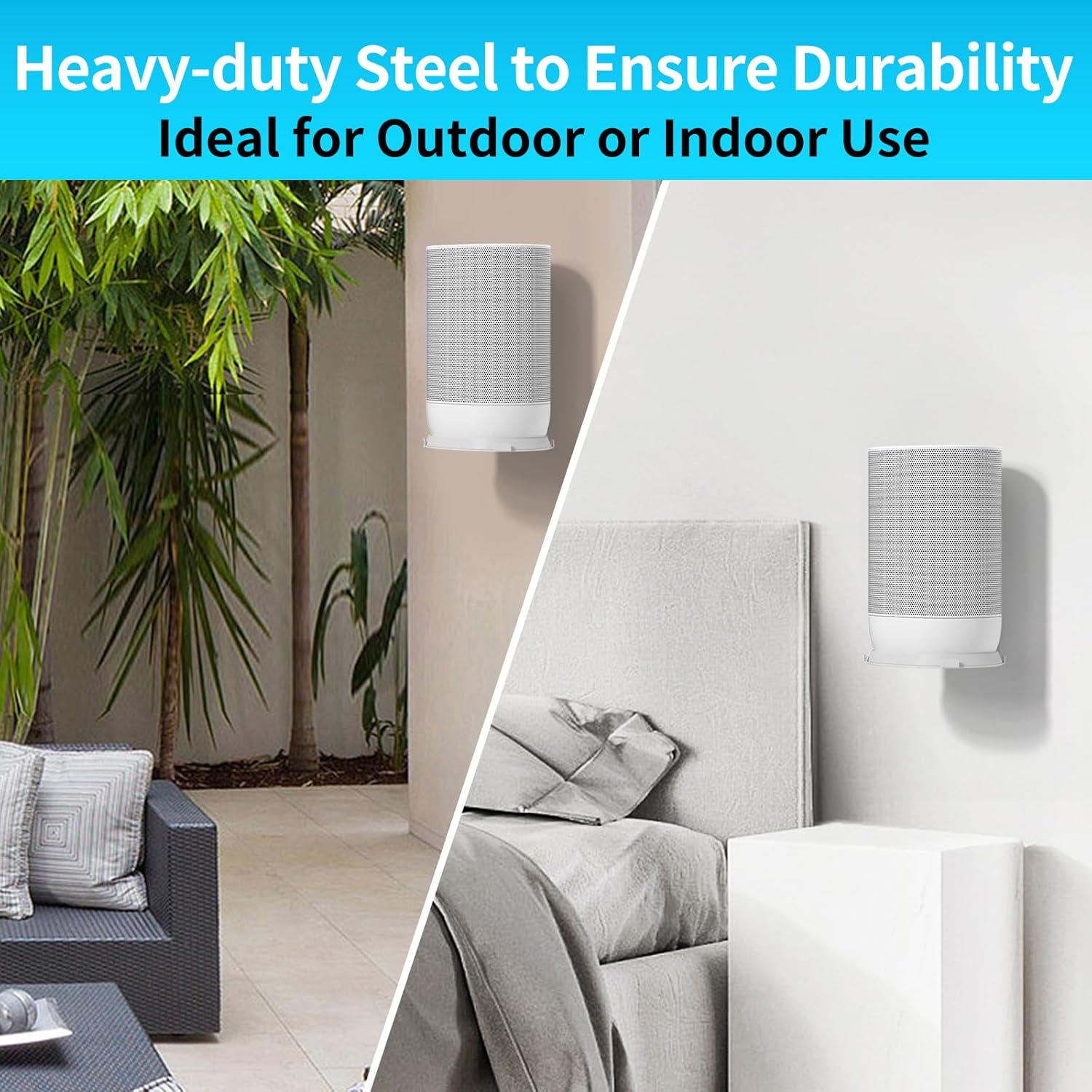 Heavy-Duty Wall Bracket Compatible with Sonos Move 1 and Move 2 Wall Mount Indoor/Outdoor for Sonos Move Mount Easy to Install, White - Image 4