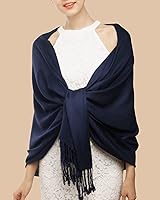 Vista 7 de Chales de seda Pashmina para mujer, como regalos de boda, para la novia, dama de honor, vestimenta de noche