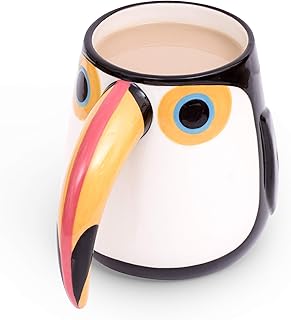 Thumbs Up UK Toucan Fun Novelty Ceramic Mug with Handle-Perfect for Home and Office-10 Fl. Oz