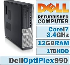OptiPlex 990 DT/Core i7-2600 Quad @ 3.40 GHz/12GB DDR3/1TB HDD/DVD-RW/Windows 7 PRO 64 BIT