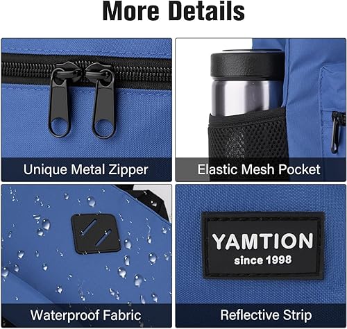 Miniatura 3 de YAMTION Mochila para laptop, mochila con puerto USB para trabajo universitario