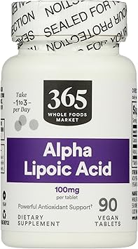365 من Whole Foods Market، حمض ألفا ليبويك 100 مجم، 90 قطعة