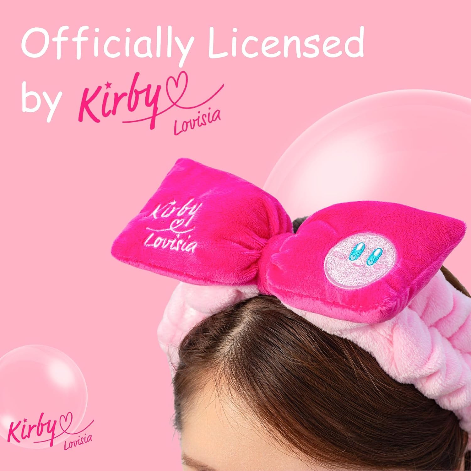 Kirby Star Cute Headbands for Women, SPA Headband for Washing Face, Skin Care Headband for Girls & Bow Headbands for Women | PURPLE + PINK + ORAGNE, 3 Count