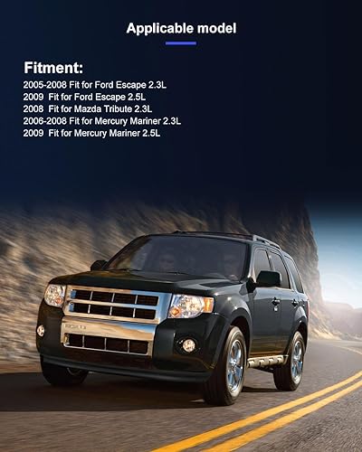 Miniatura 6 de ECCPP Compresor de A/C con embrague de enfriamiento rápido 2005-2008 apto para Ford Escape para Mercury Tribute Mariner 2.3L 2.5L AC Compresor