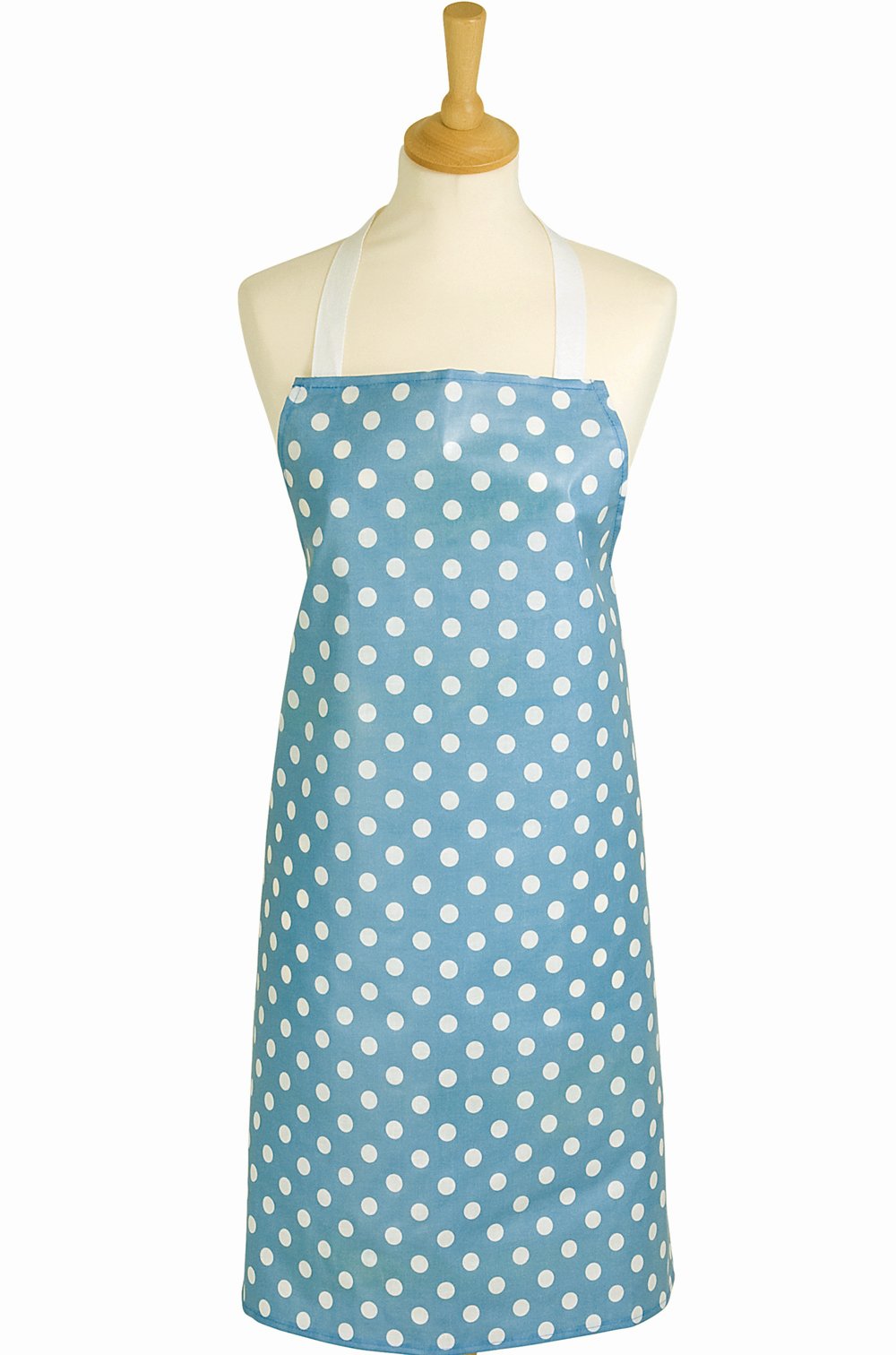 Spotty Blue PVC Adults Apron