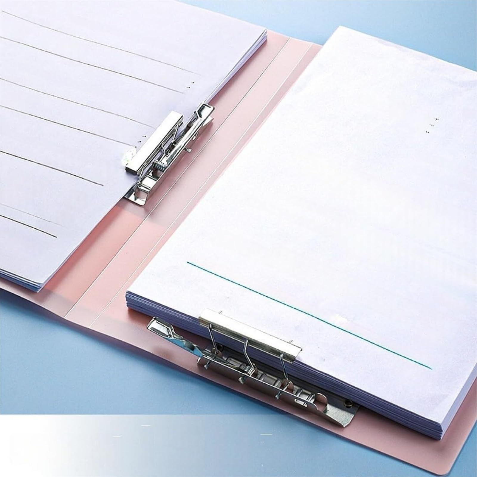 pochette Classeur A4 Sans Anneaux Avec Pinces À Ressort, 5 Pièces, Organiseur De Documents For Fournitures Scolaires Et De Bureau, Sécuriser Les Lettres