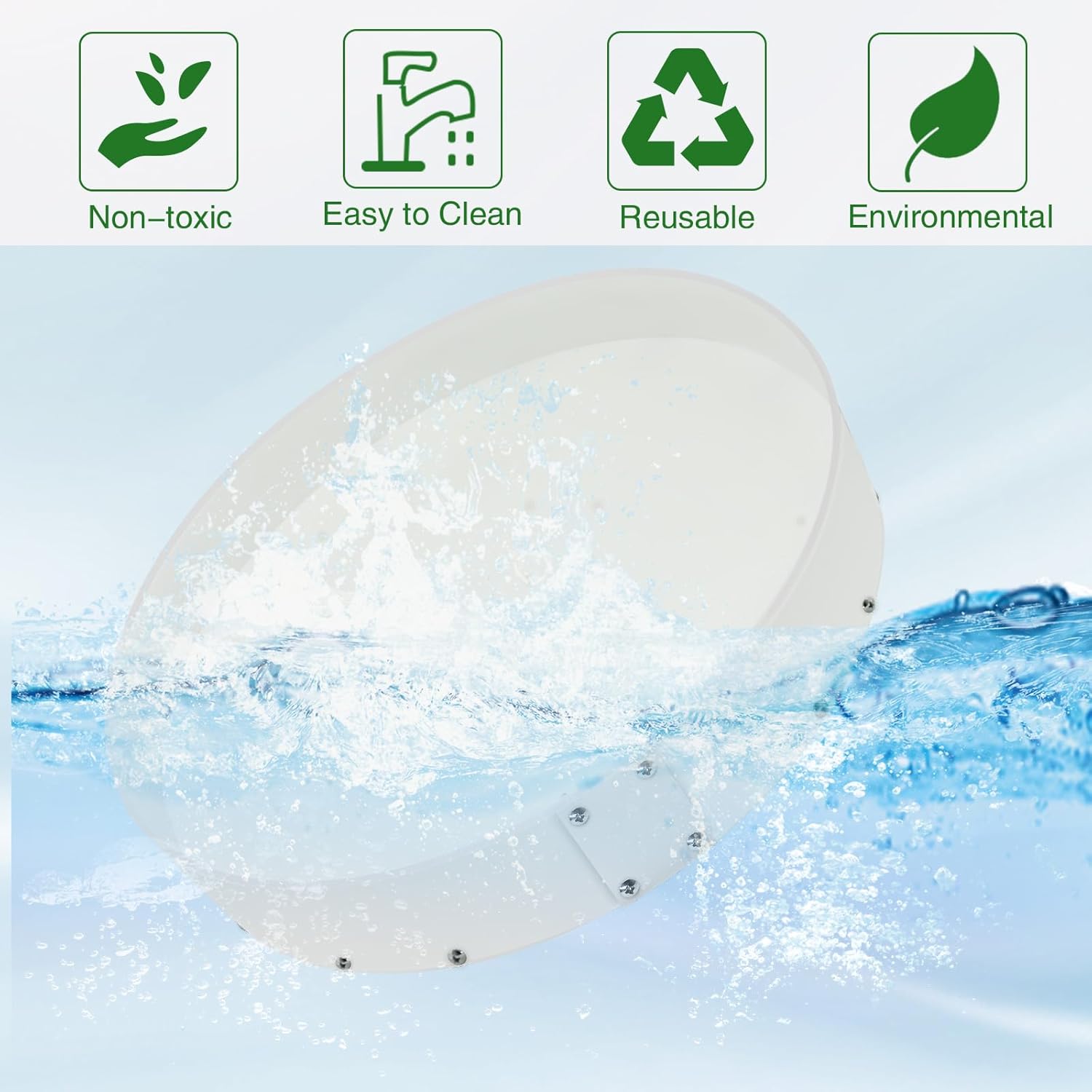 Large Epoxy Resin Table Molds,18" Reusable Deep Round Detachable Molds for Epoxy Resin Casting,Circle Table,Coffee Table,Cutting Board,Tray,Home Decoration,Floral Preservation