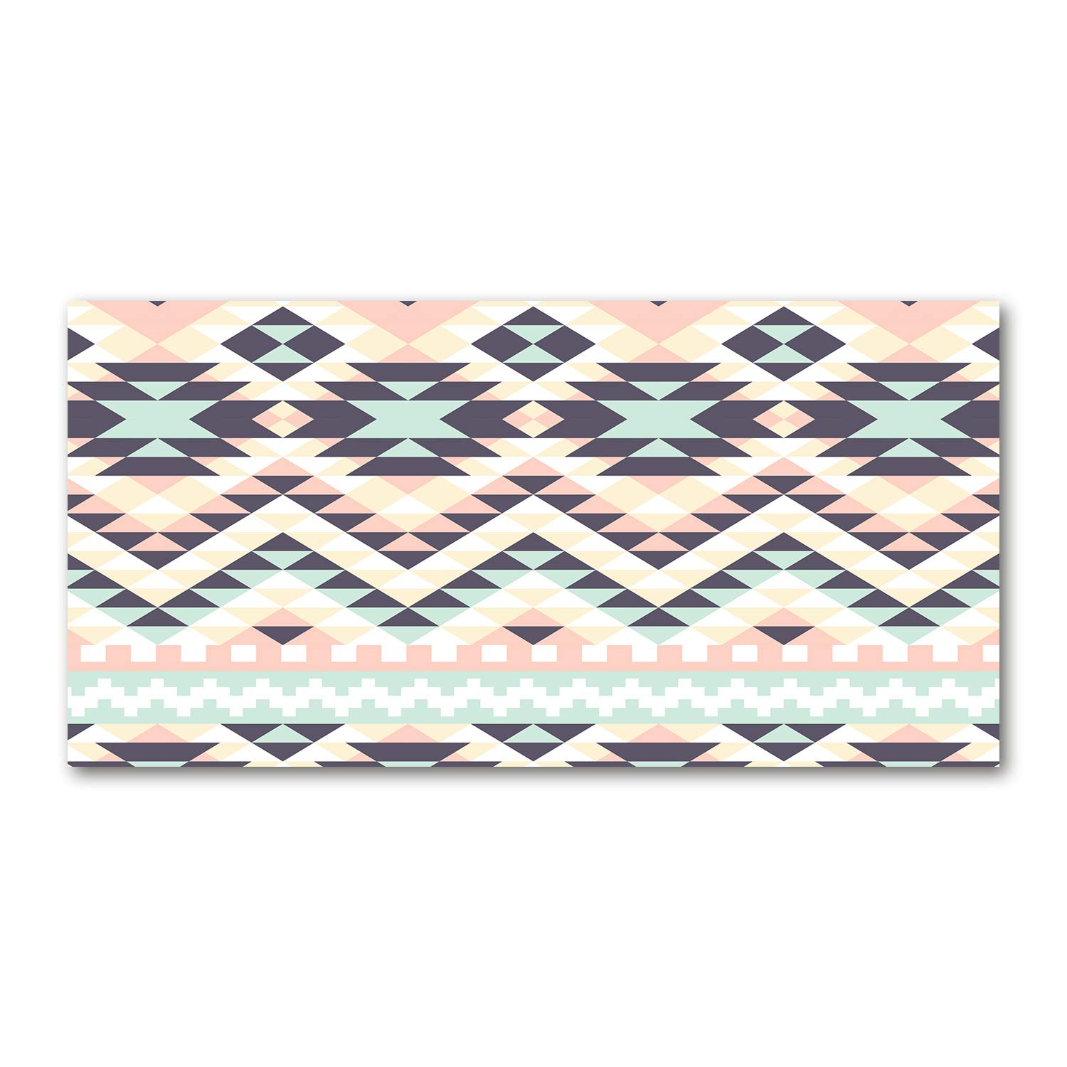 Impression sur verre 120x60 cm multicolore au style ethnique chic pour decoration panoramique