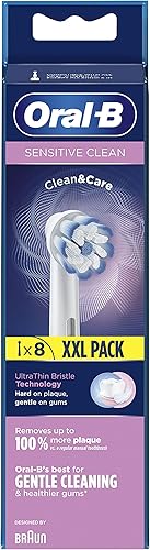 Miniatura 2 de Oral-B Sensitive Clean - Cabezales de repuesto para cepillo de dientes eléctrico, 8 cabezales de repuesto, color blanco, 7.05 oz