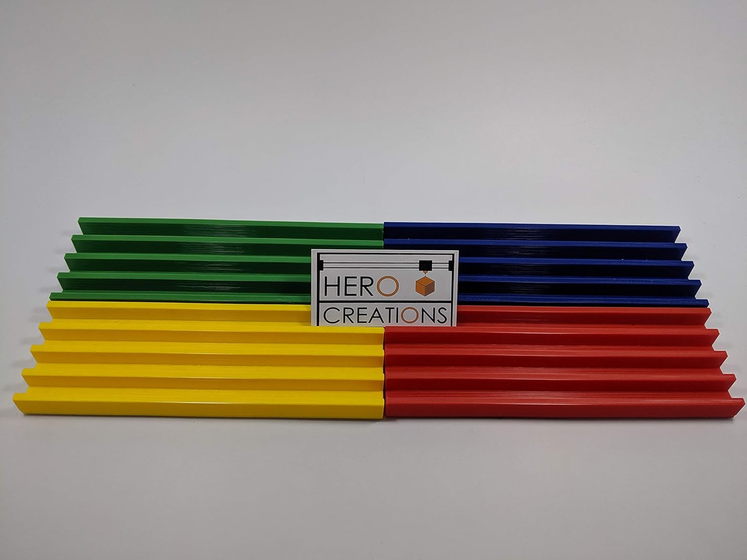 Set of Four Plastic (PLA) Domino Trays – Premium Holder Racks for Domino Tiles, Great for Mexican Train, Mahjong, Chickenfoot, Domino Games