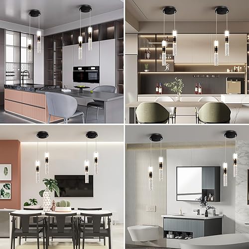 Miniatura 7 de Luces colgantes LED de 2 luces para isla de cocina, luces colgantes pequeñas regulables, mini luces colgantes modernas, luces colgantes para isla de