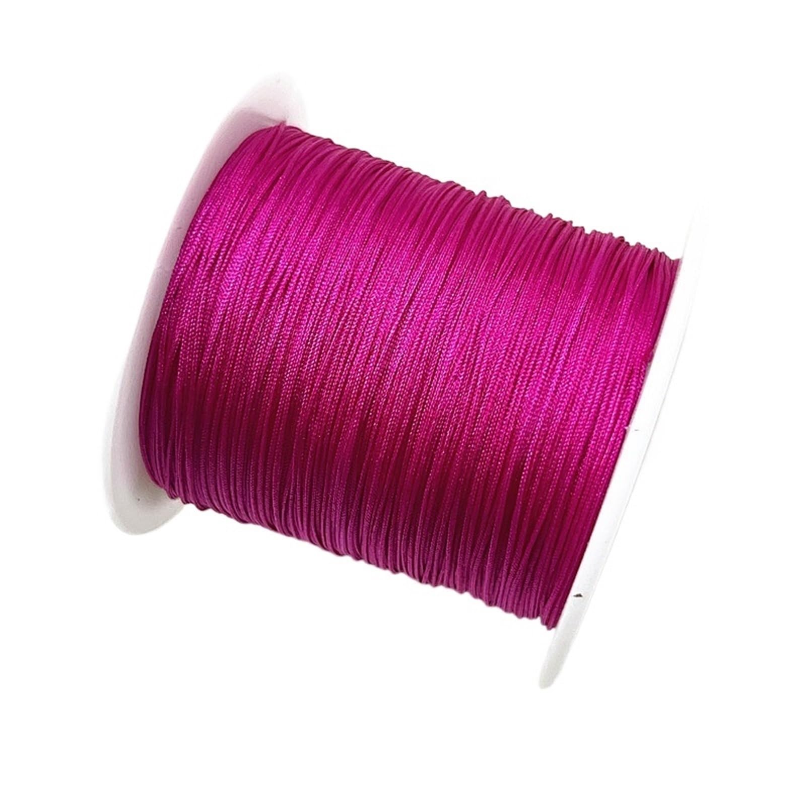 Nylon Cord Thread 10PCS 0.8mm*42M Nylon Cord Thread Chinese Knot Macrame Cord Bracelet Braided String DIY Tassels Beading String for Making Bracelet, Necklace, Chinese Knot(10)