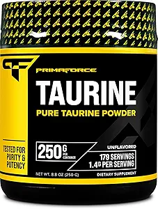 PrimaForce Taurine Powder, 250 Grams - Non-GMO & Gluten Free Supplement