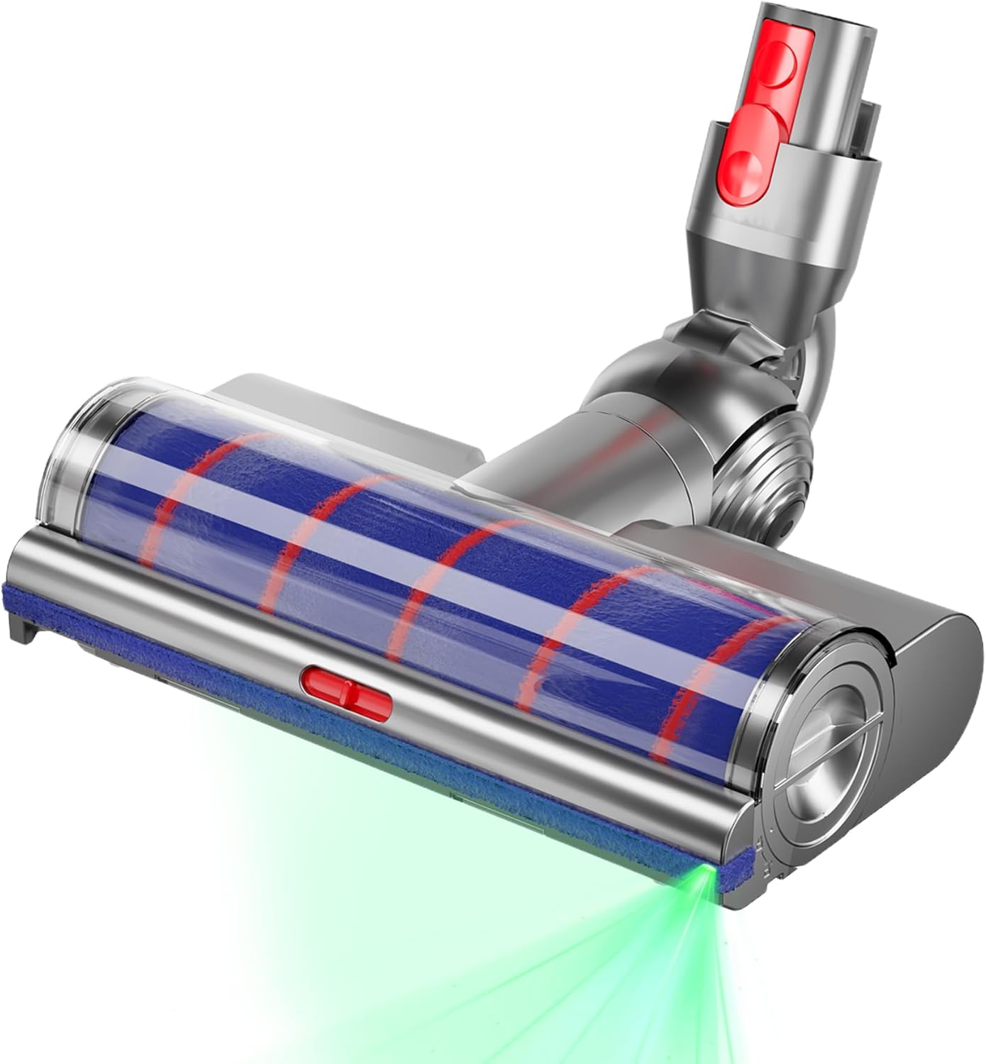 Vacuum Attachments for Dy.son V15、V11、V10、V8、V7 Cordless Stick Cleaner, with Quick-Release Floor & Carpet Brush, featuring Soft Blush Compact and Lightweight-3S (3-Roller soft brush-V4)