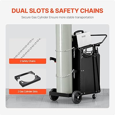 Tcbosik Welding Cart With 4 Drawers, Portable Welder Cart With 360