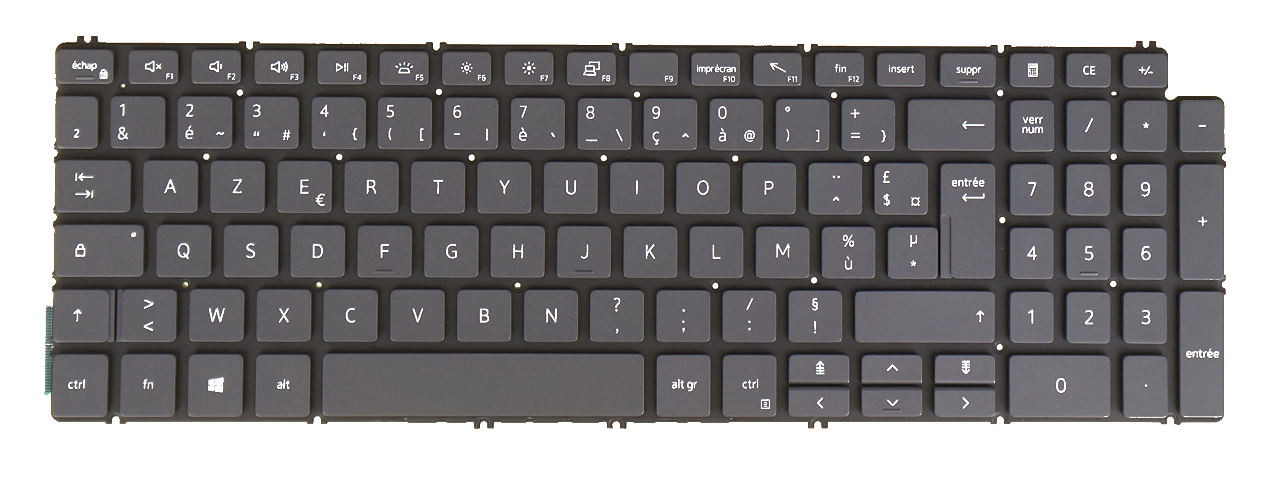 Clavier Dell Latitude 3510 AZERTY avec rétroéclairage finitions précises - 8