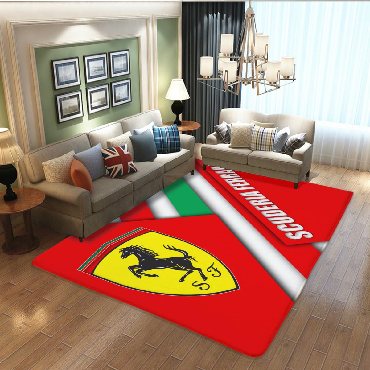 Amazon | スクーデリア・フェラーリf1チーム カーペット ラグマット 