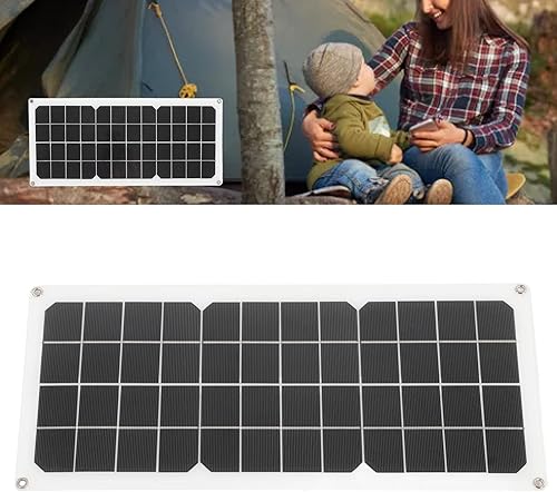 Miniatura 5 de Panel solar de 10W 12V, alta eficiencia de conversión, panel solar portátil de silicio monocristalino, cargador de panel solar de protección contra