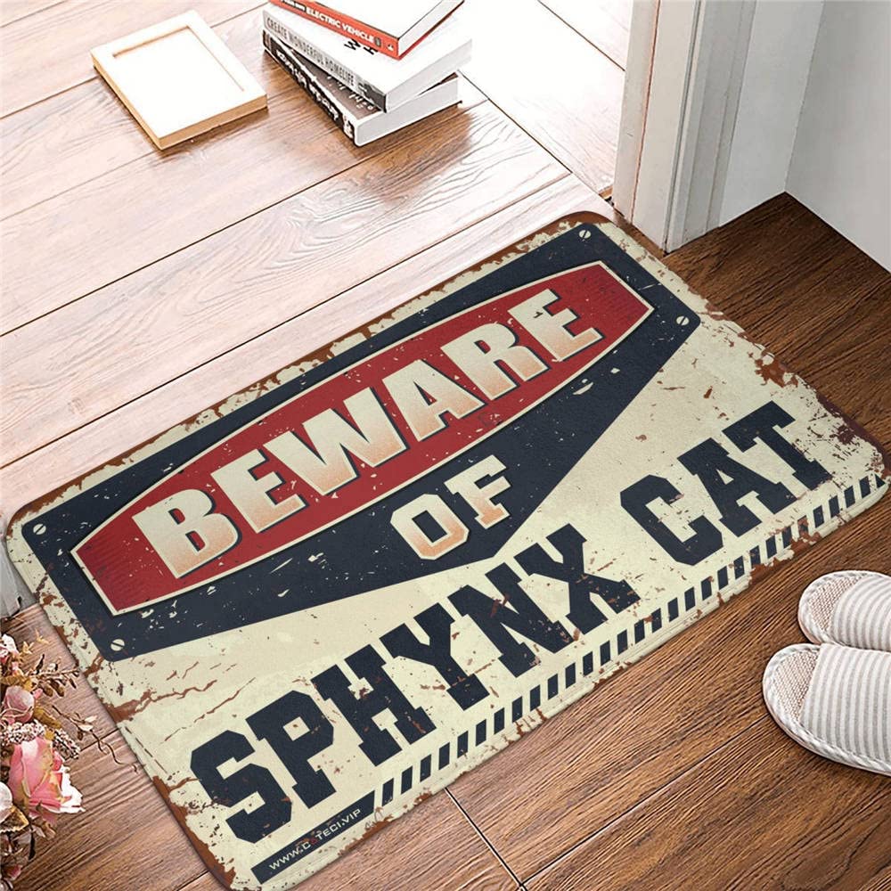 Tapis de porte Sphynx 50x80cm Welcome-Ish pour entrée
