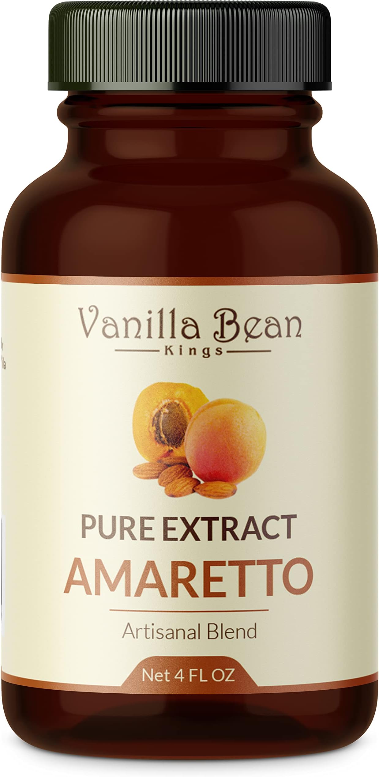 Pure Amaretto Extract for Baking and Flavoring - 4 OZ - Premium Quality Natural Flavors for Baked Goods, Desserts, & Cooking