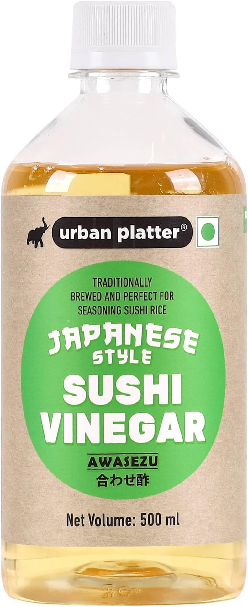 Urban Platter Japanese Rice Vinegar (Awasezu), 500ml [All Natural Vinegar Traditionally Made and Seasoned] - Perfect for Seasoning Sushi Rice