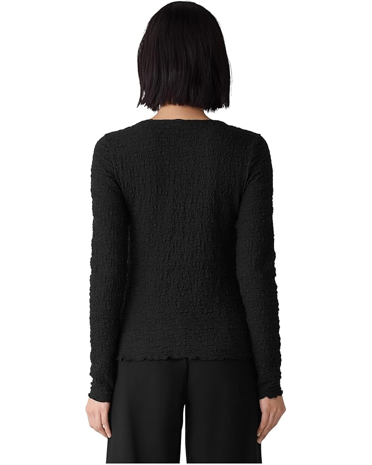 Eileen Fisher Bubble Jacquard Round Neck Top - #2 of 2