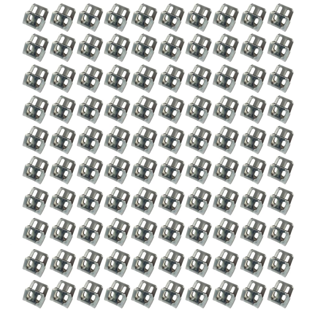 100PCS Couch Spring Clips, Sofa Spring Repair Kit, Upholstery Spring Clips, Metal Universal Sofa Zigzag Attachment Parts