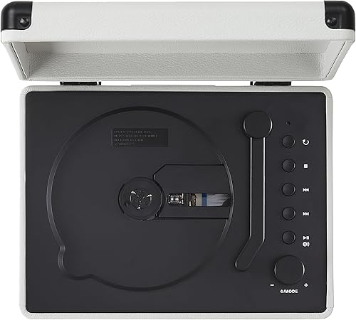 Miniatura 13 de Crosley CR3505DP-WF Cruiser - Reproductor de CD portátil retro con altavoces estéreo Bluetooth y radio FM, granja blanca