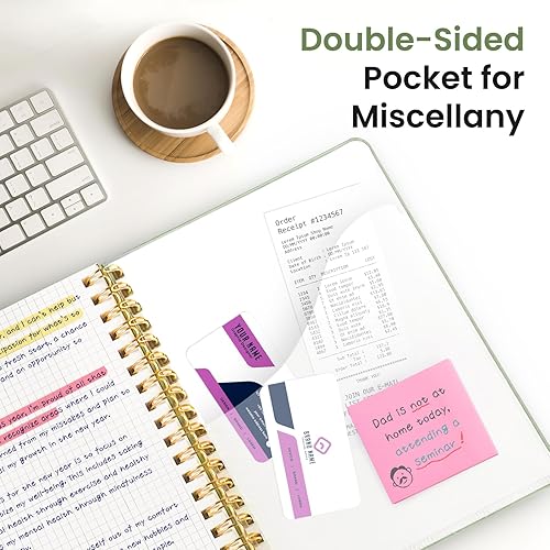 Miniatura 170 de Taja - Cuaderno de espiral forrado para trabajo, 300 páginas gruesas B5 (7.1 x 10 pulgadas), con rayas universitarias para escritura, tomar notas