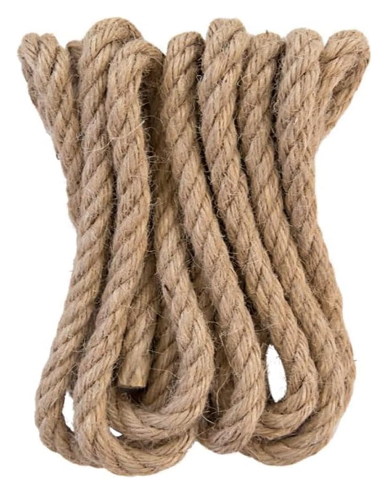Sznur jutowy, Lina konopna o grubości 12 mm 65,6 stóp Lina ogrodowa Sznurek jutowy do drapaka dla kota, wiązania, biwakowania, dekorowania(12MM 10M)