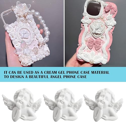 Miniatura 4 de 30 mini figuras de ángel para niños, estatua de resina en miniatura, accesorios adorables para manualidades, álbumes de recortes, funda de teléfono,