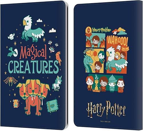 Miniatura 37 de Head Case Designs Harry Potter Hermione Ron Spell Deathly Hallows I - Funda de piel tipo cartera compatible con Kindle Paperwhite 1/2/3 Hechizo