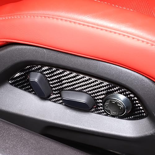 Miniatura 3 de CHEAYAR Adhesivo suave de fibra de carbono para ajuste de asiento de automóvil, compatible con Corvette C8 Stingray Z06 Z51 2020 2021 2022 2023