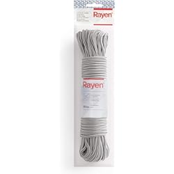 Tendedero De Cuerda Extensible Para Fijar En Pared Rayen | Cuerda de tendido | Cuerda de Nylon | Uso Interior y Exterior | Antideslizante | 20 m de tendido | Color Gris