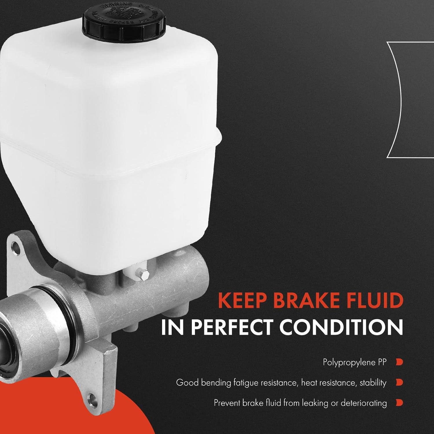 A-Premium Brake Master Cylinder with Reservoir and Cap Compatible with Ford Vehicles - F-250 Super Duty, F-350 Super Duty, F-450 Super Duty, F-550 Super Duty, 2008-2010 - Replace# 8C3Z2140K