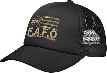 Fafo Hats F Around and Find Out 8647 Mesh Trucker Hat Cap