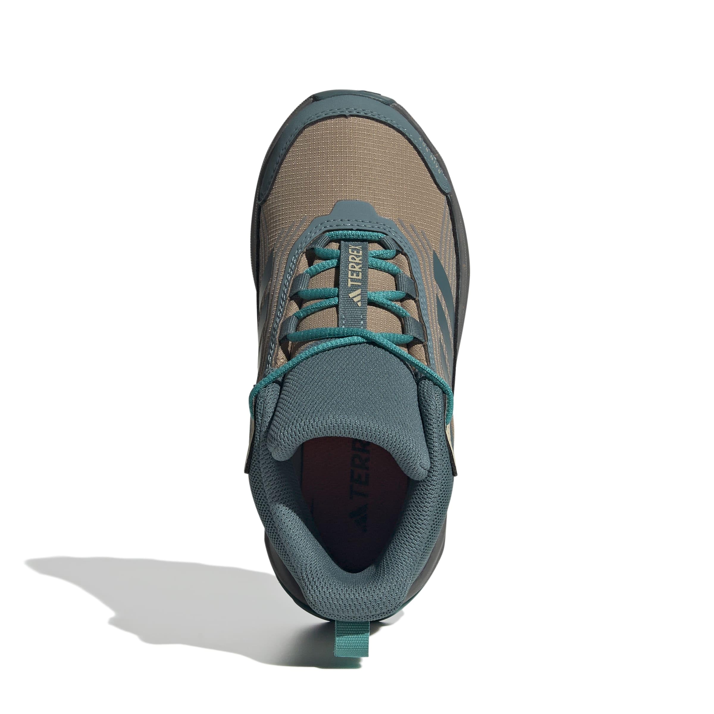 adidas Uniseks - dzieci Terrex Trailmaker 2 Mid RAIN.RDY Hiking Shoes Kids, Cardboard/Preloved Teal/Pure Teal, 38 EU