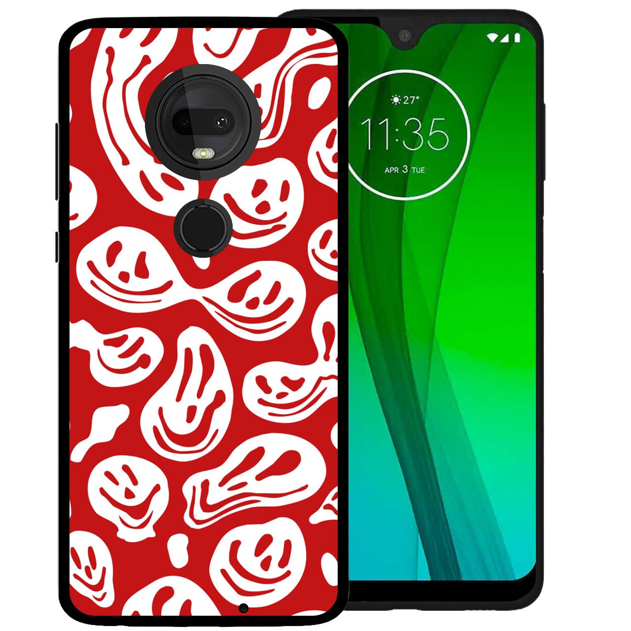 Amazon.com: zaztify Phone Case for Motorola Moto G7/G7 Plus, Red