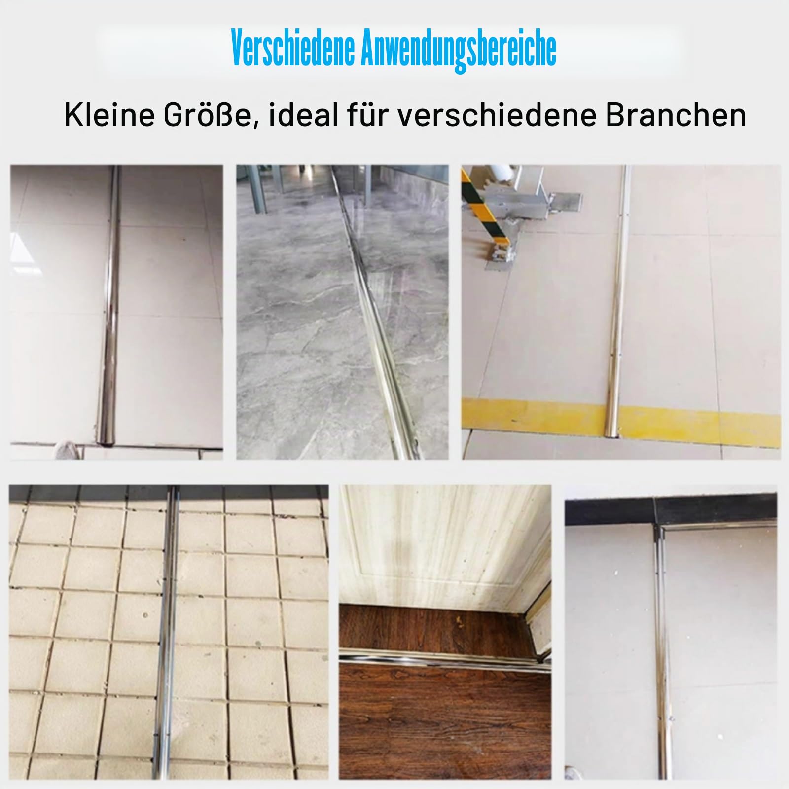 Edelstahl-Kabelkanal für Außenbereich - Überstreichbarer Kabelbogen für Fußboden (100 x 12 x 3.3cm / 39 x 4.7 x 1.3in)