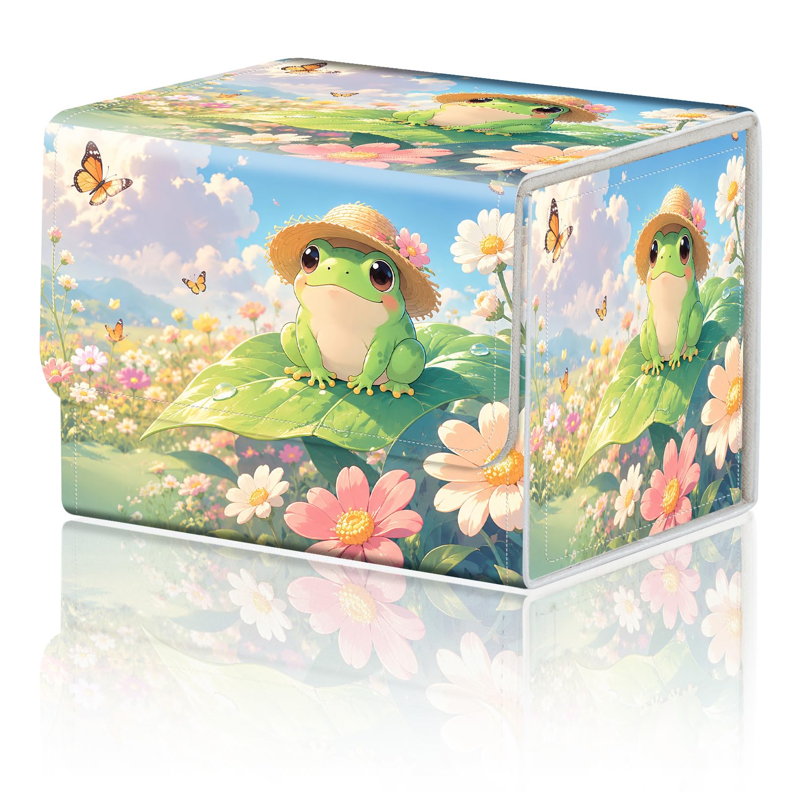 Magnetic Closure TCG Deck Box Portable Card Holder Trading Card Deck Box — image 1