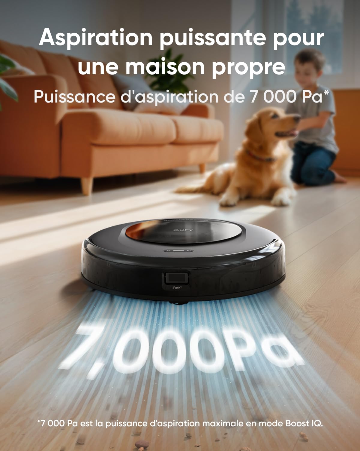 eufy robot aspirapolvere lavapavimenti con mappatura Omni C20 con stazione tutto in uno, svuotamento auto, lavaggio e asciugatura auto, 8,5 cm, design ultra piatto, 7.000Pa (Ricondizionato)