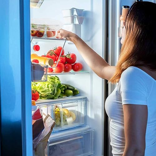 Miniatura 4 de Fundas elásticas para almacenamiento de alimentos, 60 fundas de plástico reutilizables para tazones, ajustables, transparentes, 4 tamaños (7.8