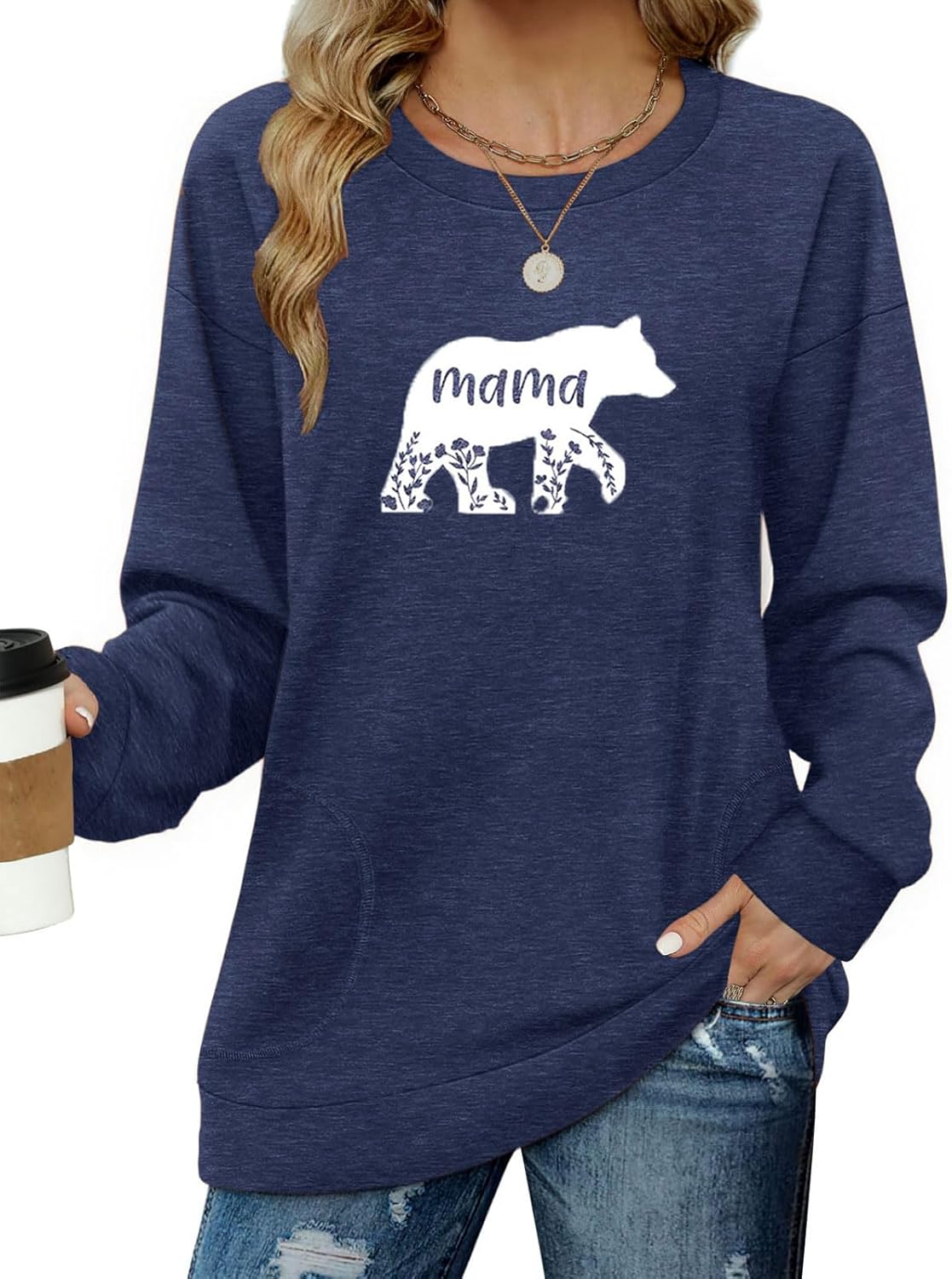 Long Sleeve Shirts for Women Casual Crewneck Sweatshirt 2025 Trendy Loose Basic Tunic Tops