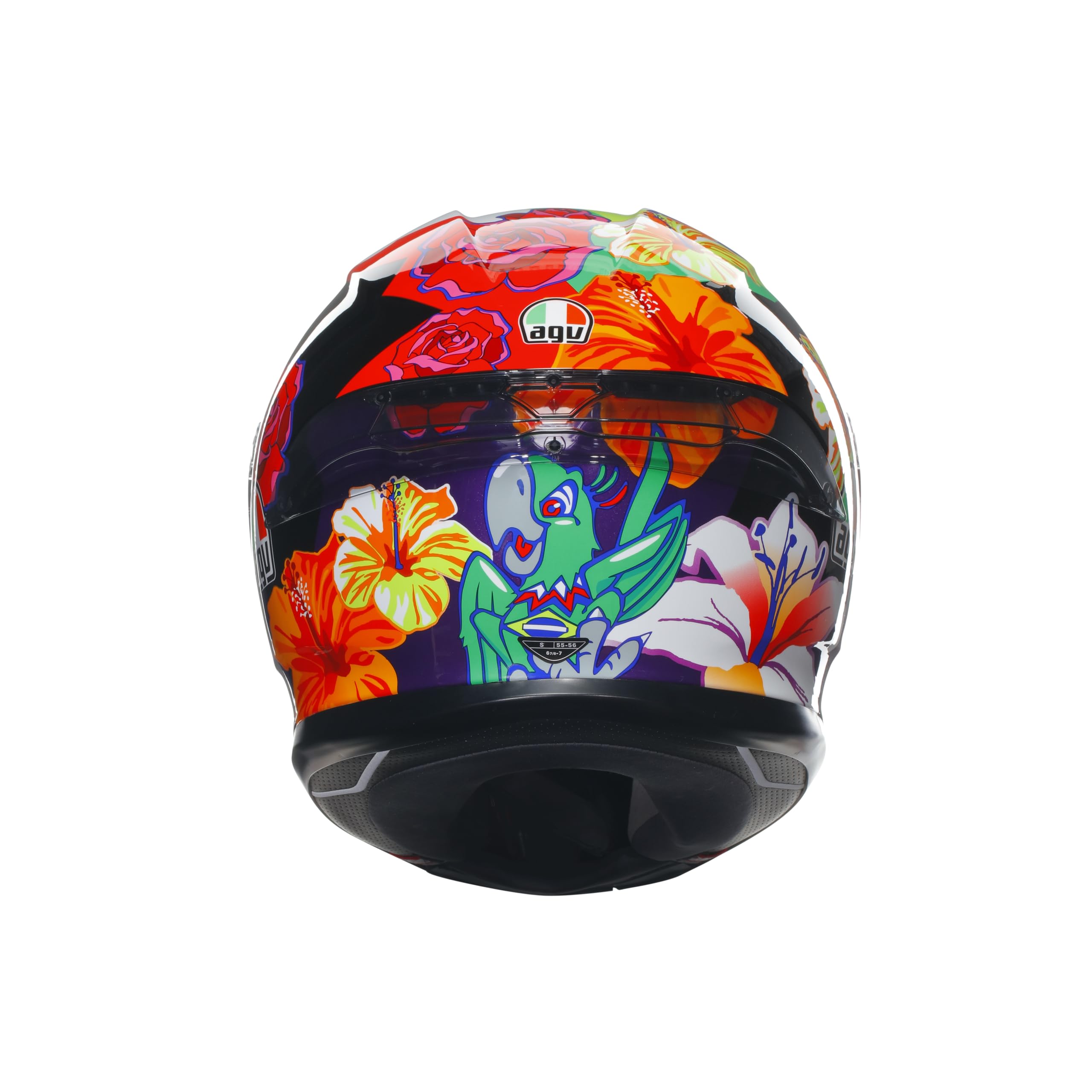 agv k6 s morbidelli 2021 helmet E2206 Mplk 001 Full Face Automotive Size:Black Orchid Crowntail without compromise mutli-color Crybaby (Color)