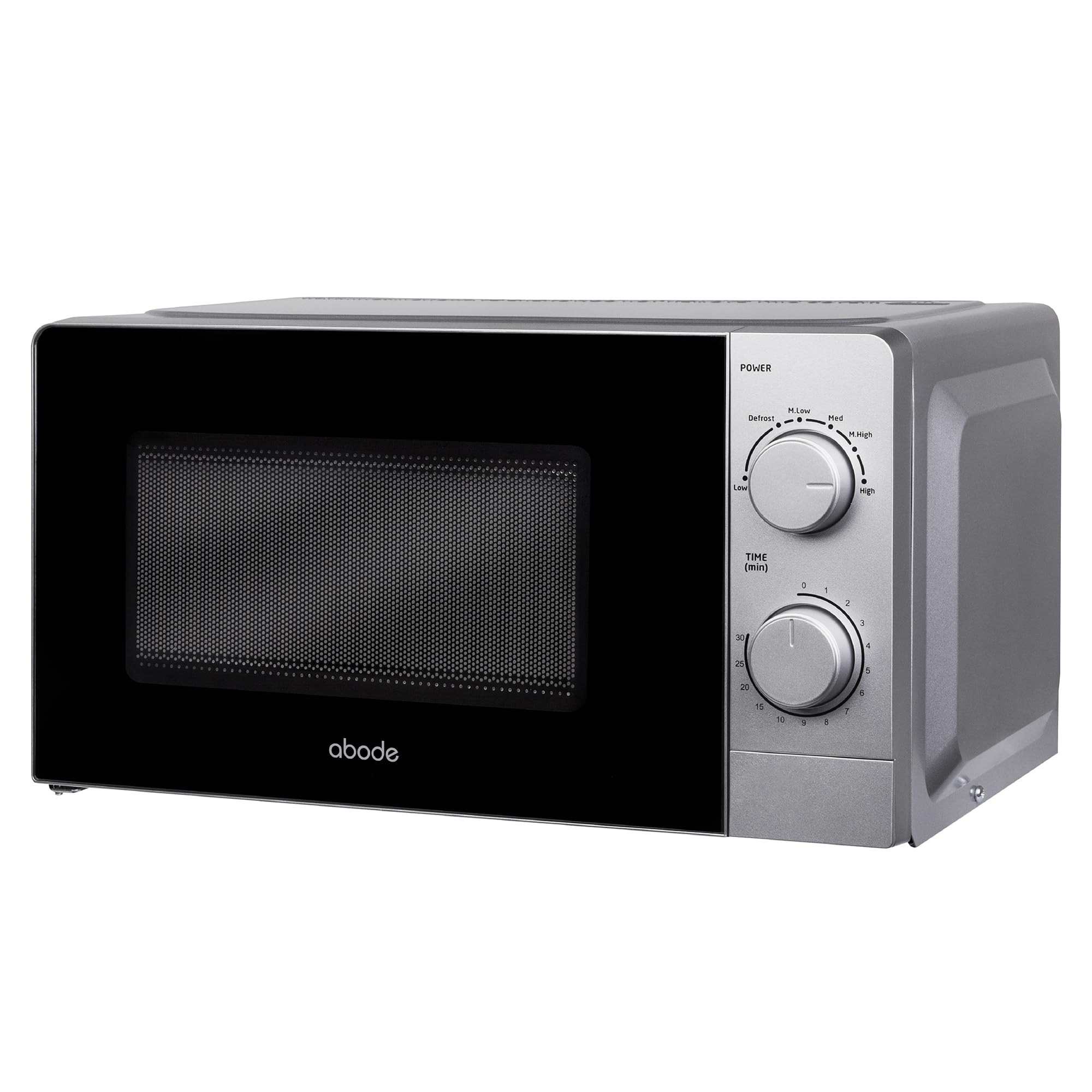 Abode 20L Manual Microwave Black 700W with 5 Power Levels & Timer, Button & Dial Control, Defrost Function, AMM2005B (Manual, Black) — view 10
