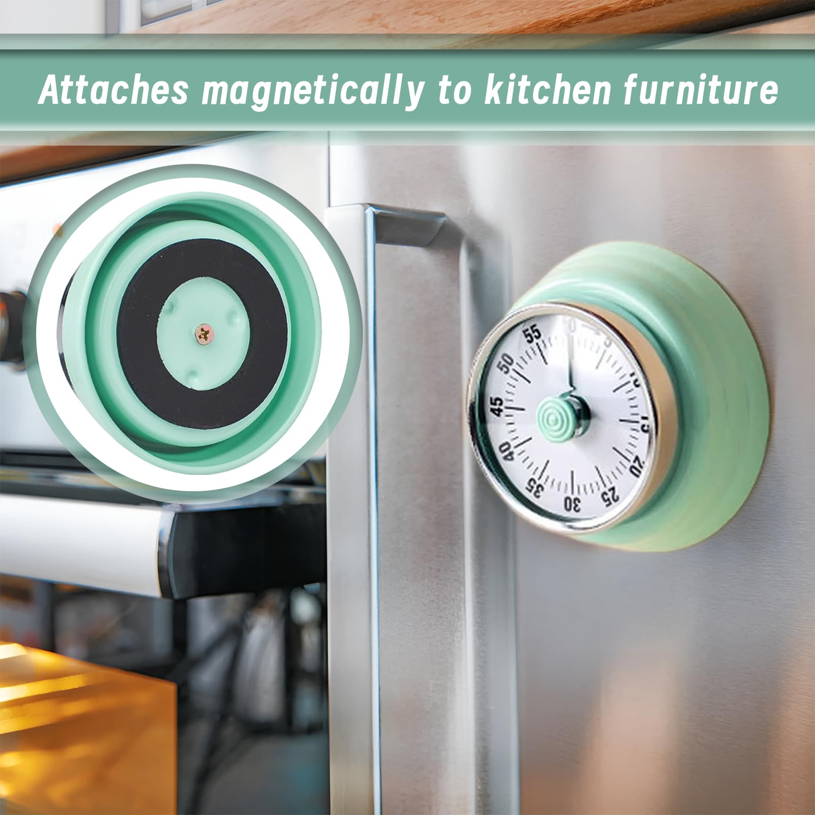 Magnetischer Vintage Kitchen Timer Retro Küchenwecker