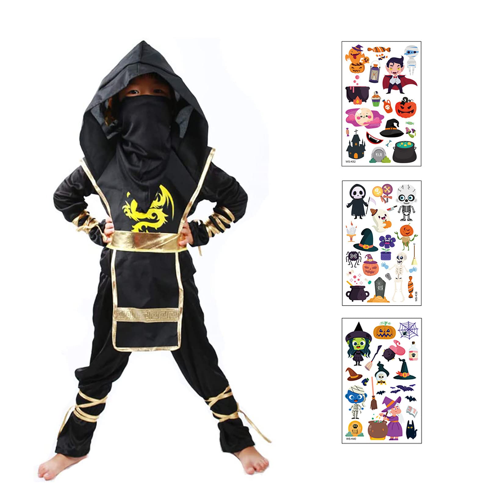 Amazon.co.jp: [iinoo] 忍者 コスプレ 子供 ハロウィン 男の子 キッズ