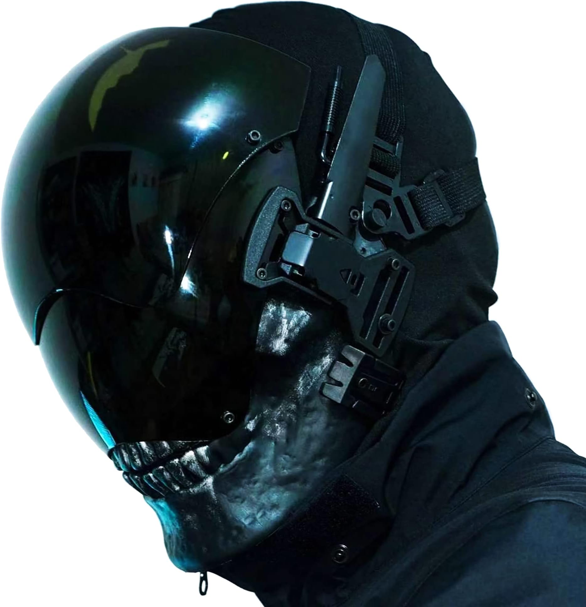 QGHZApunk Mask Futuristi Techwear Skull Cosplay Costume Helmet For Adult